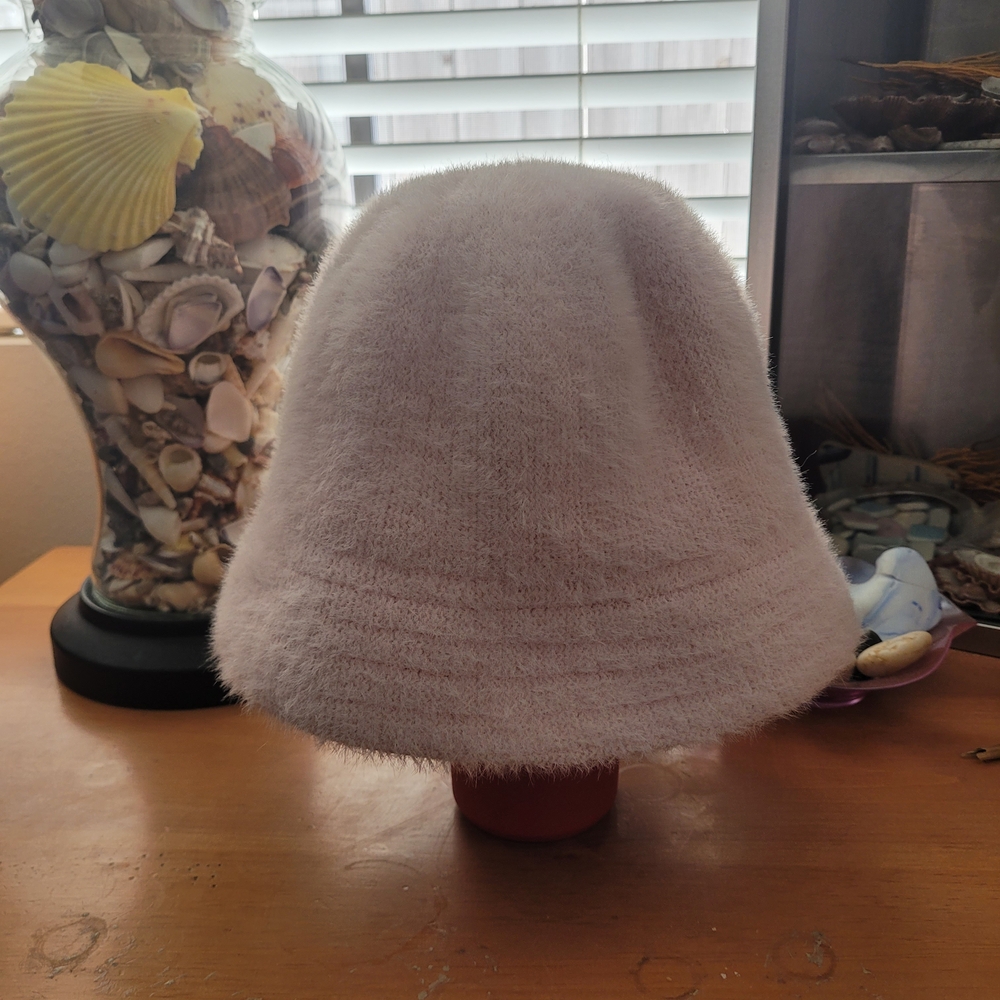 Soft Fuzzy Bucket Hat in Light Pink